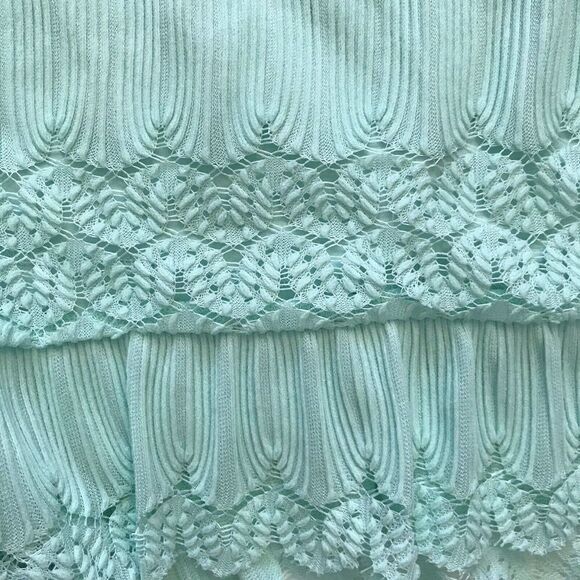 Guess spaghetti strap Vita Ruffled Romper in Fair Aqua - Picture 10 of 12